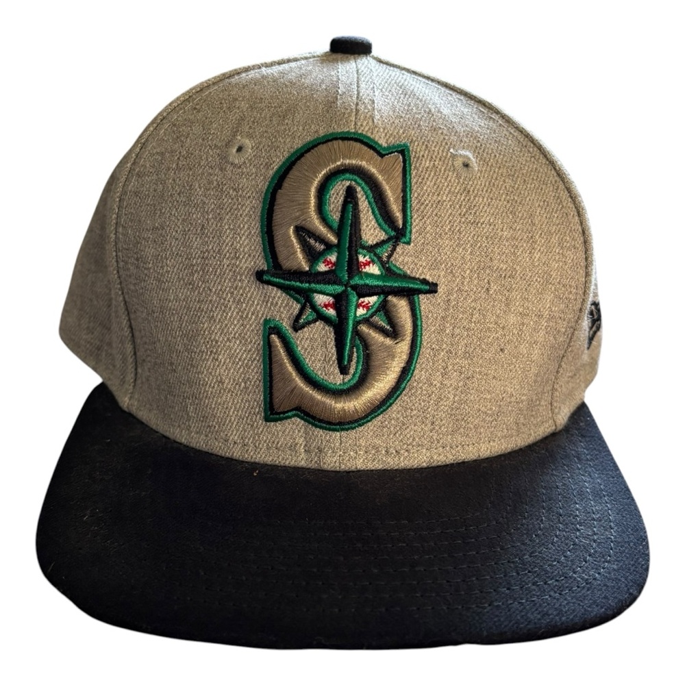 Seattle Mariners New Era Snapback Hat Grey Blue Turquoise